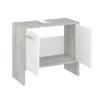 Waschbeckenunterschrank 'Lahti' betonfarben/weiß 62 x 82 x 28 cm