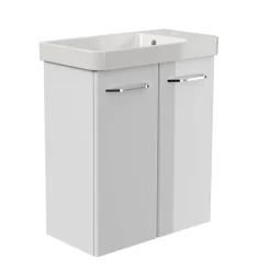 Waschbeckenunterschrank 'Milano' weiß glänzend 52 x 61 x 27,5 cm