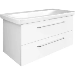 Waschbeckenunterschrank 'Milano' weiß 100 x 49,5 x 48 cm