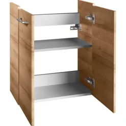 Waschbeckenunterschrank 'Milano' braun foliert 52 x 61 x 27,5 cm