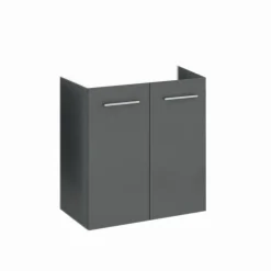 Waschbeckenunterschrank 'Mattia' anthrazit glänzend 52,7 x 55,9 x 31,6 cm