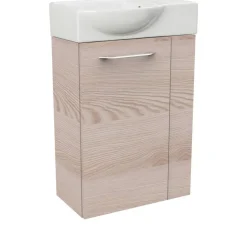 Waschbeckenunterschrank 'SBC' braun matt 44 x 60 x 24,3 cm links