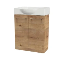 Waschbeckenunterschrank 'SBC' braun matt 52 x 60 x 24,3 cm