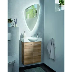 Waschbeckenunterschrank 'SBC' braun matt 52 x 60 x 24,3 cm