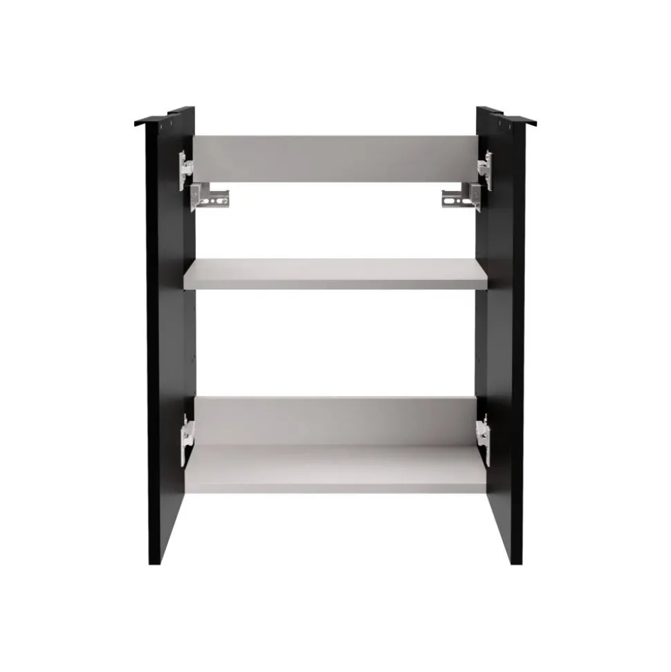 Waschbeckenunterschrank 'SBC' schwarz matt 52 x 60 x 24 cm