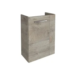 Waschbeckenunterschrank 'SBC' braun matt 44 x 60 x 24,3 cm links
