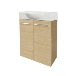 Waschbeckenunterschrank 'SBC' braun matt 52 x 60 x 24,3 cm