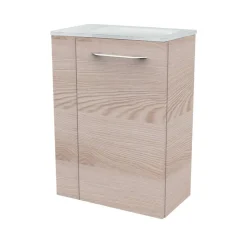 Waschbeckenunterschrank 'SBC' braun matt 44 x 60 x 24,3 cm rechts
