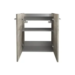 Waschbeckenunterschrank 'SBC' braun matt 52 x 60 x 24,3 cm