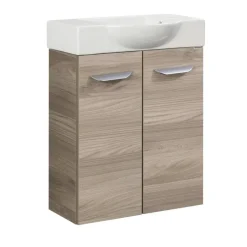 Waschbeckenunterschrank 'SBC' braun matt 52 x 60 x 24,3 cm