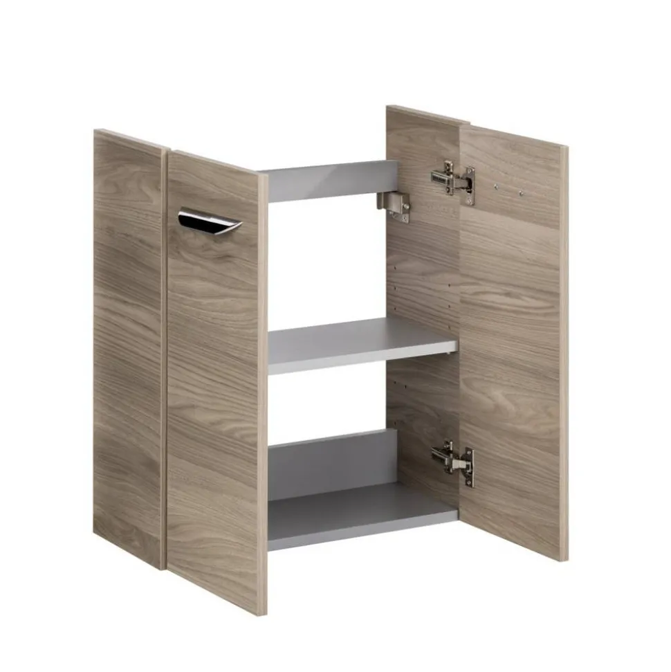 Waschbeckenunterschrank 'SBC' braun matt 52 x 60 x 24,3 cm