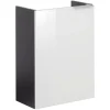 Waschbeckenunterschrank 'SBC' weiß, anthrazit glänzend 44 x 60 x 24,4 cm links