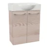 Waschbeckenunterschrank 'SBC' braun matt 52 x 60 x 24,3 cm