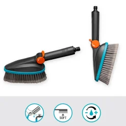 Waschbürste 'Cleansystem M soft' mit Schlauchanschluss