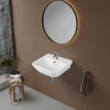 Waschtisch 'Lenaka' rechteckig weiß 46 x 60 x 16 cm