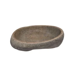 Waschtisch 'Unikat' rund natursteinfarben 45 x 40 x 3,5 cm