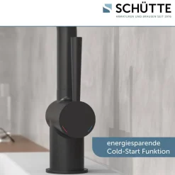 Waschtischarmatur 'Cornwall' schwarz matt