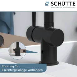 Waschtischarmatur 'Cornwall' schwarz matt