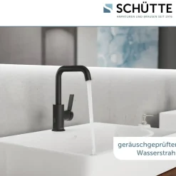 Waschtischarmatur 'LOS ANGELES' schwarz matt