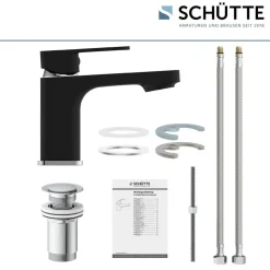 Waschtischarmatur 'Madagaskar' schwarz/chrom