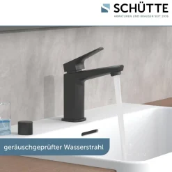 Waschtischarmatur 'Raven' schwarz matt