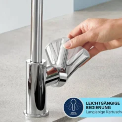 Waschtischarmatur 'Start Edge L' chromfarben