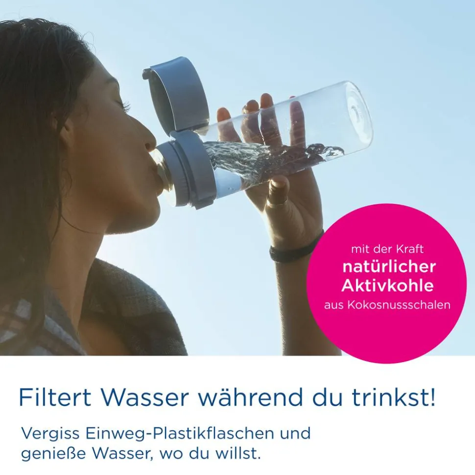 Wasserfilterflasche 'Vital' lightblue