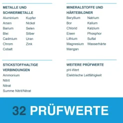 Wassertest 'Plus' 32 Prüfwerte