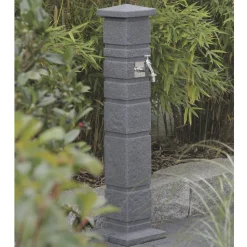 Wasserzapfstelle 'Romana' black-granit 16 x 110 x 16 cm