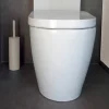 WC-Bürstengarnitur 'Akira' Stahl taupe matt Ø 9,5 x 40 cm