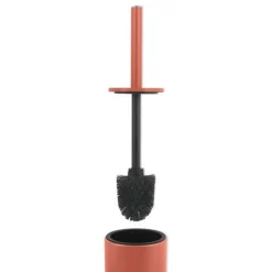 WC-Bürstengarnitur 'Akira' Stahl terracotta matt Ø 9,5 x 40 cm