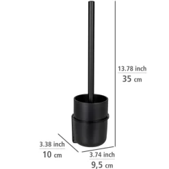 WC-Garnitur 'Carpino' Polystyrol schwarz