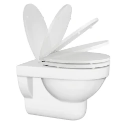 WC-Sitz 'Atlanta' mit Absenkautomatik weiß Duroplast