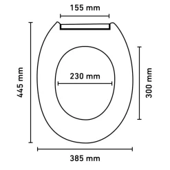 WC-Sitz 'Claudio' weiß Duroplast