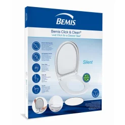 WC-Sitz 'Click&Clean Silent' mit Absenkautomatik weiß