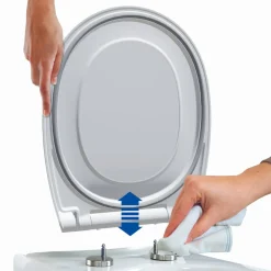 WC-Sitz 'Click&Clean Silent' mit Absenkautomatik weiß