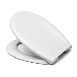 WC-Sitz 'Crystal' mit Absenkautomatik weiß Duroplast