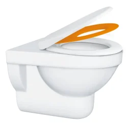 WC-Sitz 'Family' mit Kindersitz und Absenkautomatik weiß Duroplast