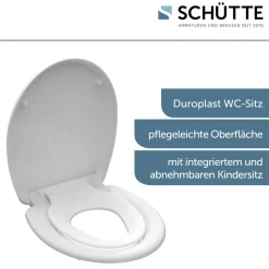 WC-Sitz 'FAMILY WHITE' mit Absenkautomatik weiß Duroplast