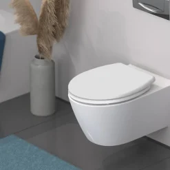 WC-Sitz 'FAMILY WHITE' mit Absenkautomatik weiß Duroplast