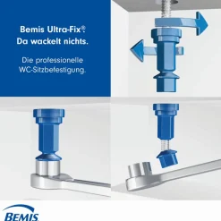 WC-Sitz 'Hudson' mit Absenkautomatik weiß Holzkern