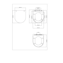 WC-Sitz mit Absenkautomatik weiß Duroplast
