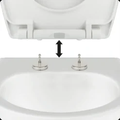 WC-Sitz 'Monaco' mit Absenkautomatik weiß Duroplast