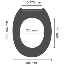 WC-Sitz 'Stromboli' mit Absenkautomatik Duroplast