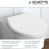 WC-Sitz 'WHITE' mit Absenkautomatik weiß Duroplast