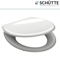 WC-Sitz 'WHITE' mit Absenkautomatik weiß Duroplast