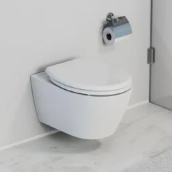 WC-Sitz 'WHITE' mit Absenkautomatik weiß Duroplast
