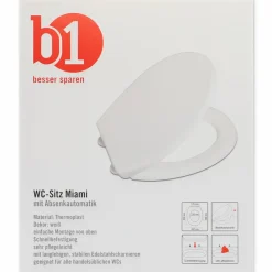 WC-Sitz 'Miami' weiß Thermoplast