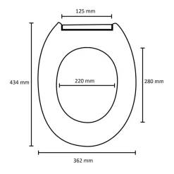 WC-Sitz 'Miami' weiß Thermoplast