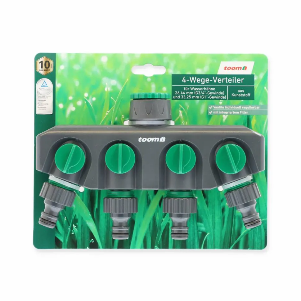 4-Wege-Verteiler mit G 3/4"- und G 1"-Gewinde